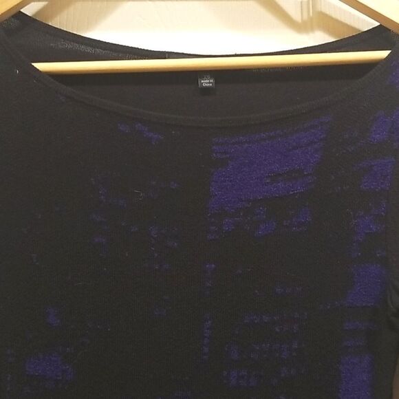 Elie Tahari Black Sweater Dress Size Xs - Picture 6 of 6